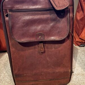 🌟🌟 VINTAGE HARTMANN beautiful all Leather wheeled carryon ⭐️🌟